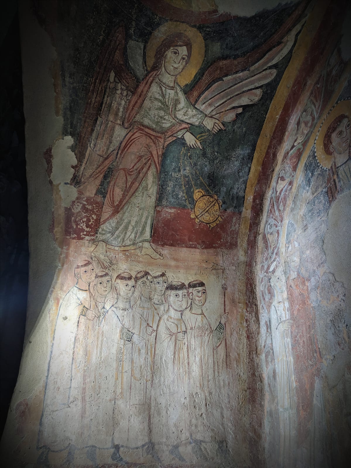 Basilica di San Felice, affresco parietale (foto Maurizio Cuomo - Itinerario di Viaggio)