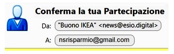 Messaggio truffa IKEA