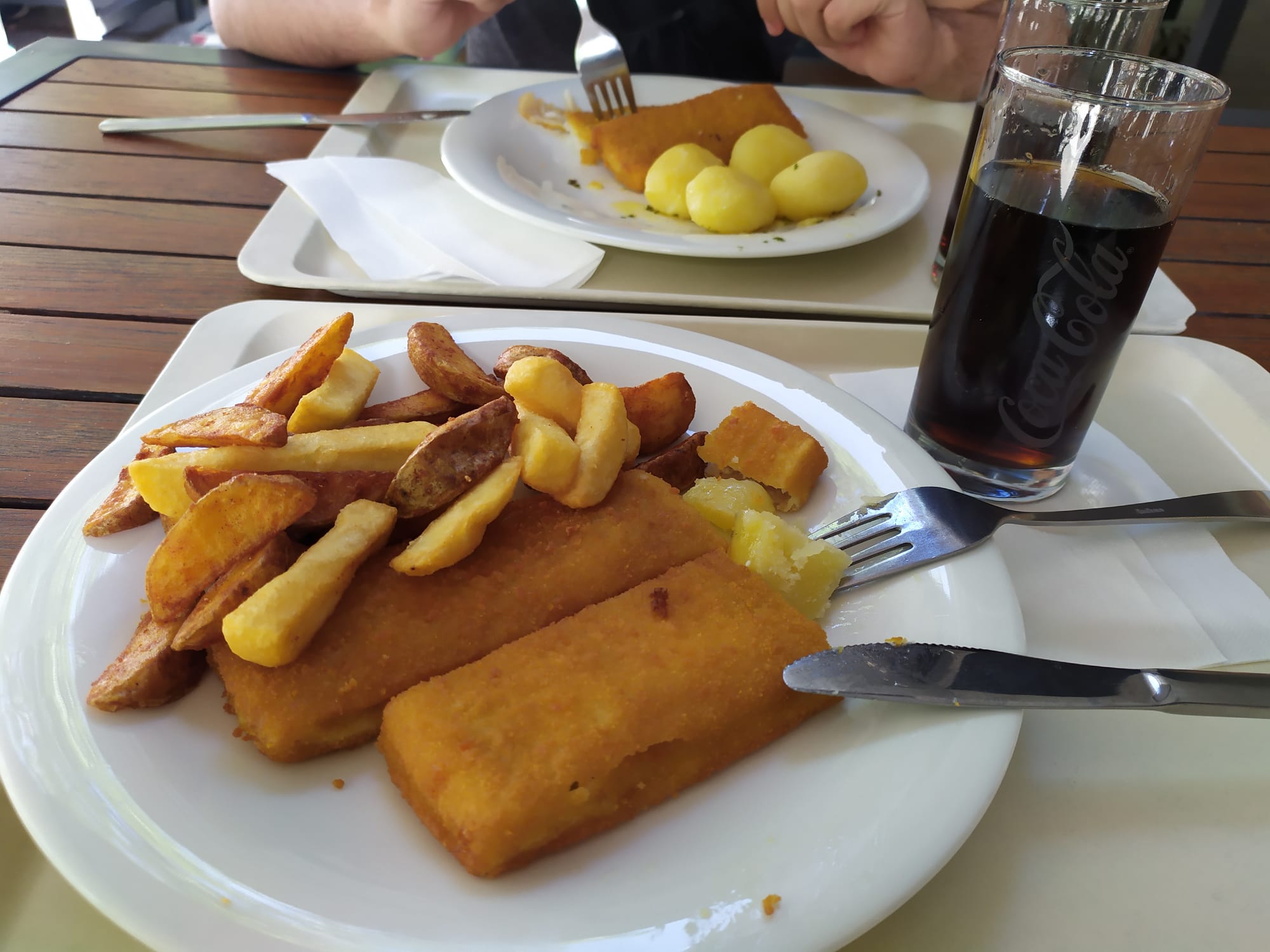 Backfischfilets and Kofola - Il nostro pranzo al Nordsee di Dresda