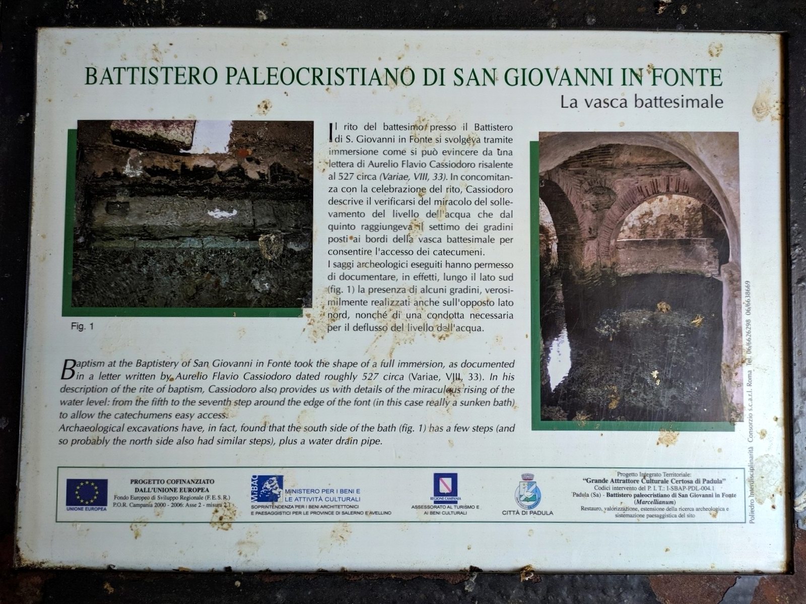 Info sulla vasca battesimale